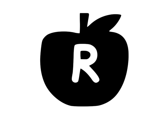 Apple with Children s Playful Mono: A Fun Graphics Choice for Crafts
