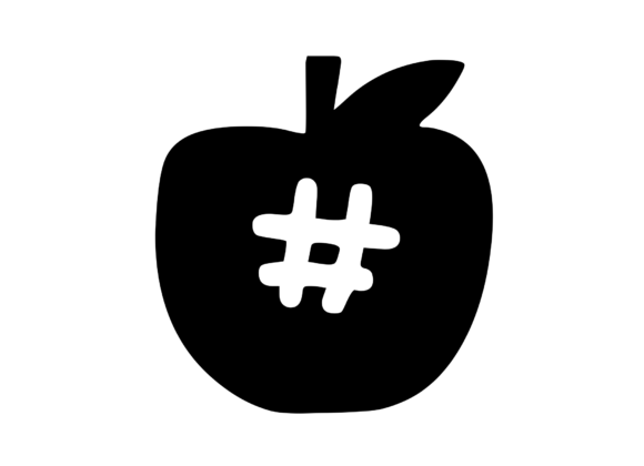 Apple with Children's Playful Mono: A Versatile Graphics Asset