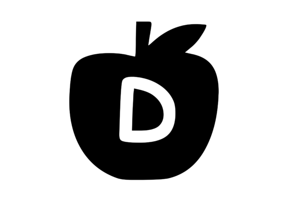 Apple with Children s Playful Mono: A Versatile Graphics Asset for Crafts