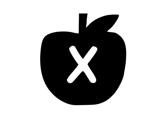 Apple with Children s Playful Mono: A Versatile Graphics and Crafts Asset