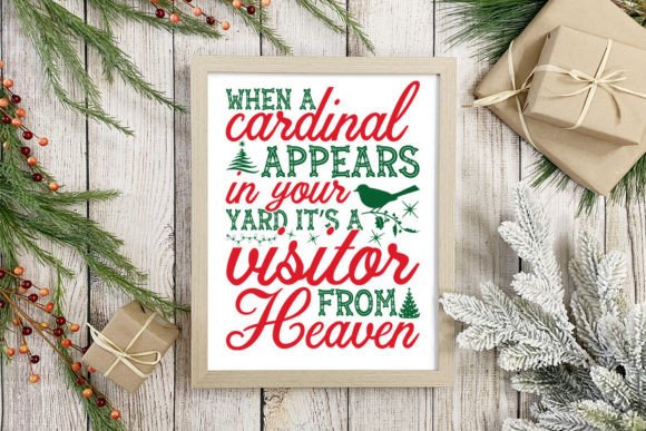 Cardinal Christmas Design for Graphics and Crafts