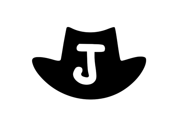 Cowboy Hat with Playful Mono J: A Versatile Graphic for Crafts