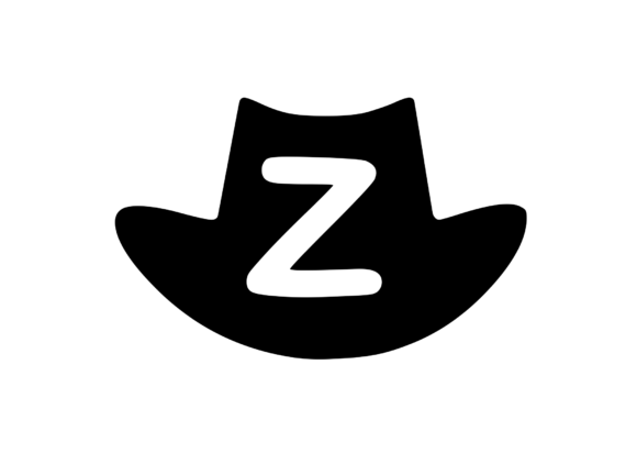 Cowboy Hat with Playful Mono Z: A Perfect Graphics Choice for Crafts
