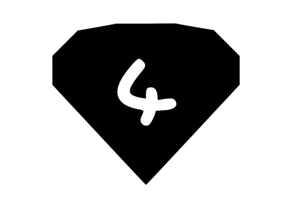 Expensive Gem Stone Diamond Mono 4: A Versatile Graphics Asset for Crafts