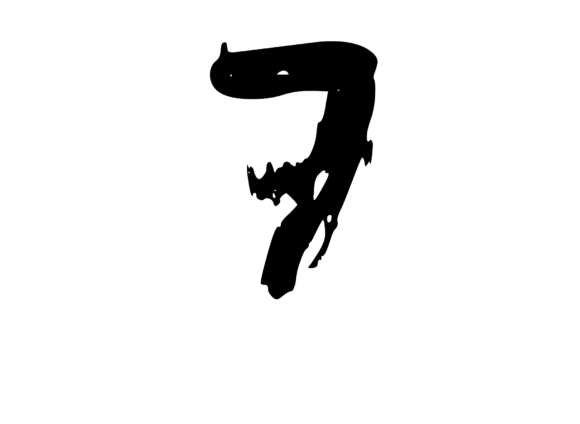 Frightfully Scary Scratched Mono 7: A Bold Graphics Choice for Crafts