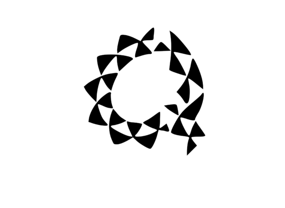 Playful Geometric Pattern for Creative Graphics and Crafts
