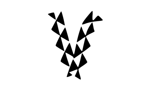 Playful Geometric Pattern Mono V: A Versatile Design