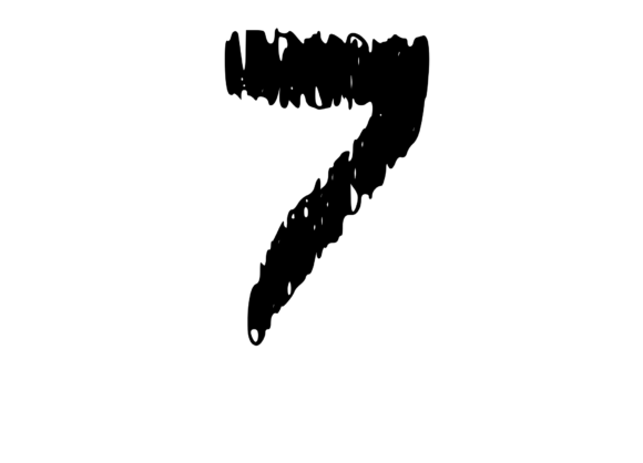 Quickly Scribbled Rough Mono 7: A Unique Graphics Asset for Crafts
