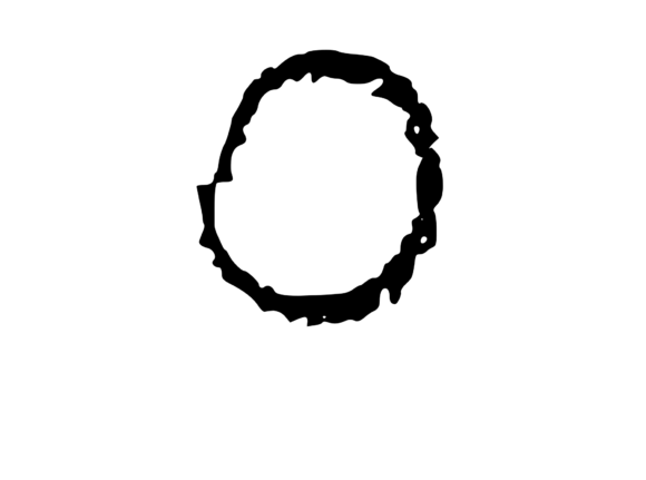 Scratched Mono Textured O: A Versatile Graphic for Local Crafts