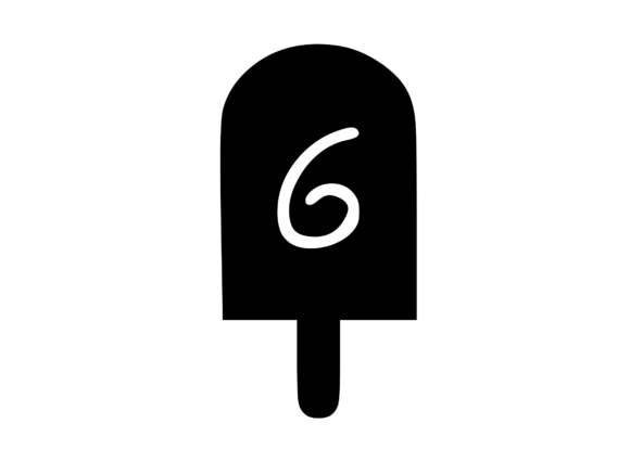 Sweet Summer Ice Lolly Mono 6: A Graphics Gem for Crafts