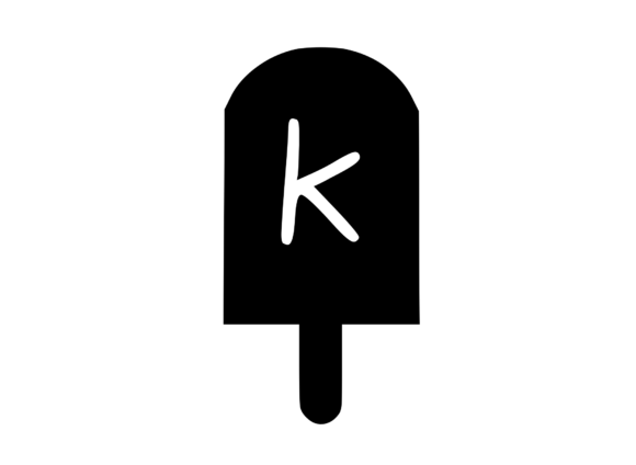 Sweet Summer Ice Lolly Mono K: A Perfect Graphics Asset for Crafts