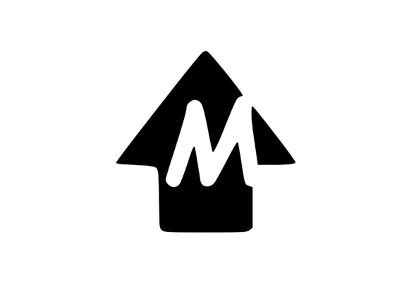 Up Arrow with Children's Playful Mono: A Crafty Graphic Gem
