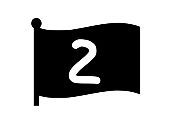 Waving Flag with Mono I2: A Versatile Graphic for Creative Crafts